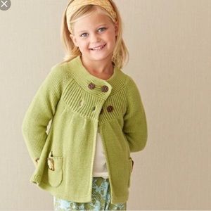 Matilda Jane Girls Size 2 Green Cardigan Sweater